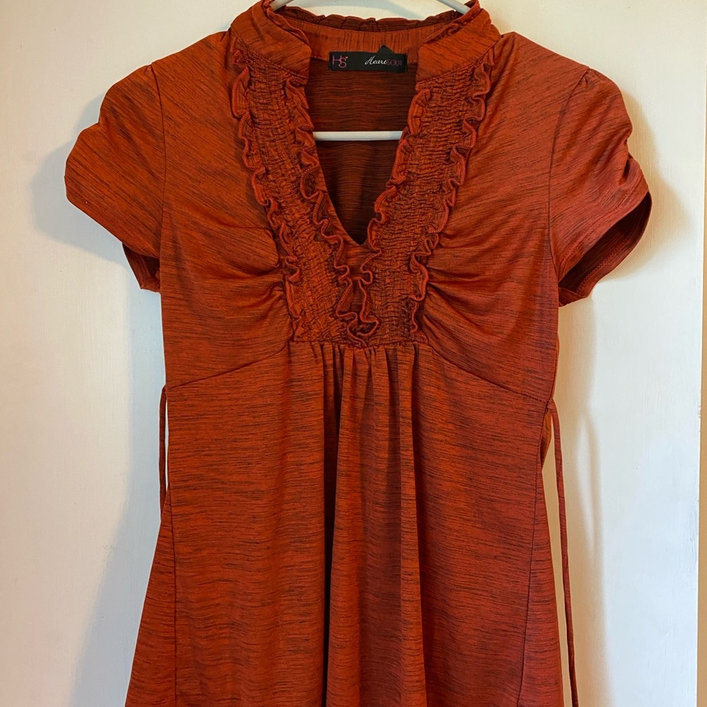 Orange blouse